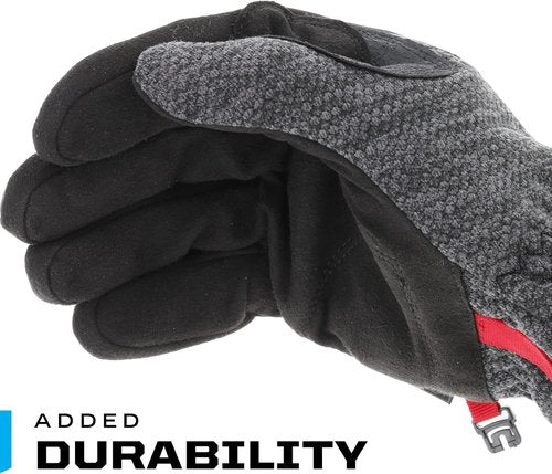 Mechanix Wear ColdWork FastFit Winter Work Gloves - Wind & Water Resistant, Fleece Insulated, Touch Capable | Black/Gray, Large