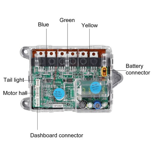 HUIOP Electric Scooter Motherboard Controller BT Digital Display with Accelerator Front and Rear Light Compatible with M365/PRO Electric Scooters