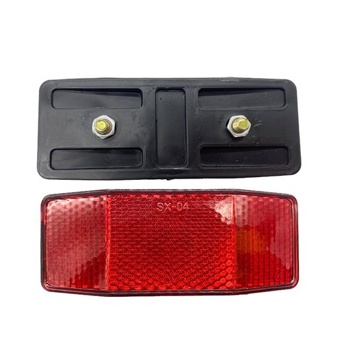 PZRT 1PCS Bicycle Mountain Bike Rear Rack Reflector Accessories Red 98x39mm