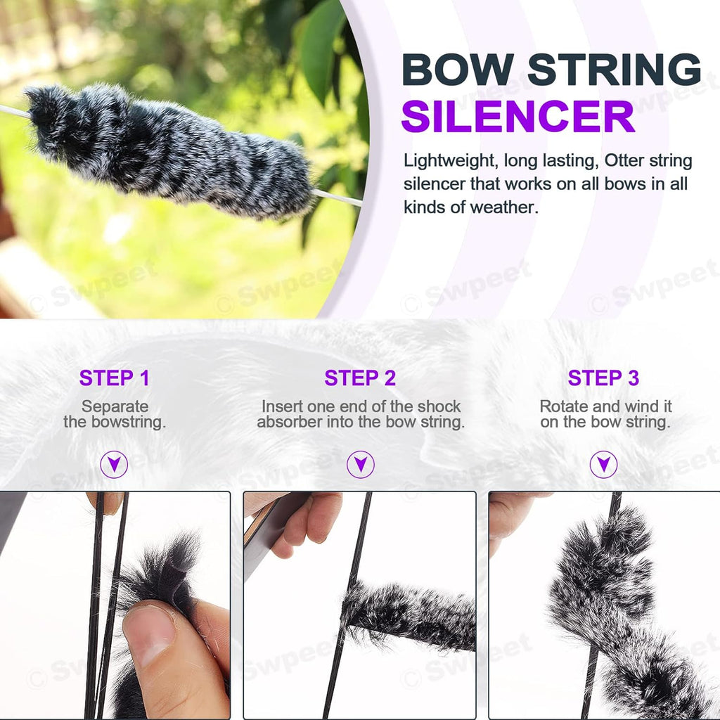 Swpeet 17-Piece Archery Bow String Tools Kit - Complete Set with Nocking Buckle, Ruler & Wax