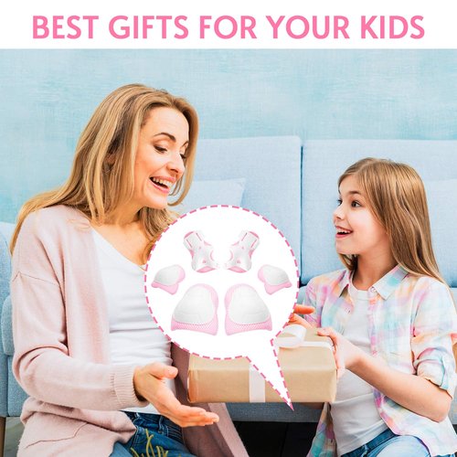 Kids/Youth Knee Pad Elbow Wrist Pads Guards Protective Gear Set, for Roller Skates,Cycling Bike,Skateboard,Inline Skatings ,Scooter Riding ,and Other Outdoor Sports Activities