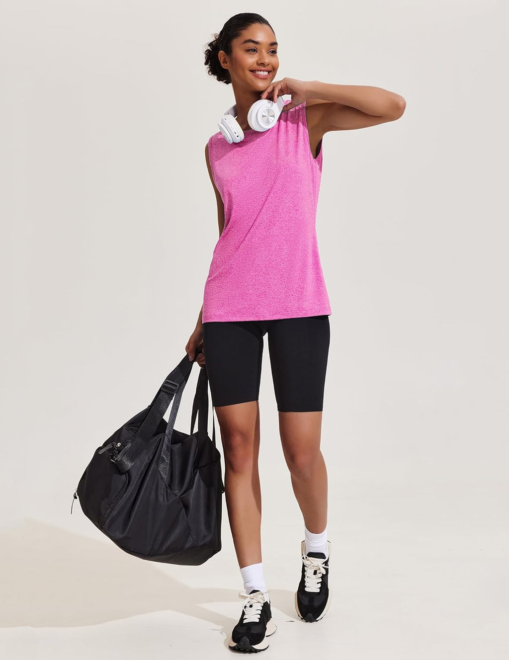 COOrun Women's Athletic Tank Top - Lightweight Quick-Dry Sleeveless Yoga Shirt | Perfect for Workouts