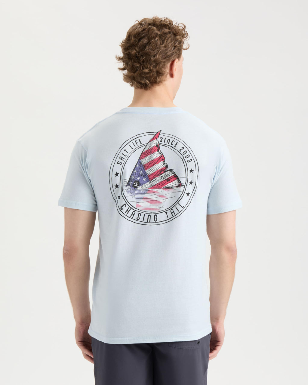 Redfish Stars and Stripes Men's Short Sleeve Tee by Salt Life