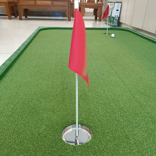 EKDJKK Golf Flagsticks Mini, Putting Green Flag for Yard, Trainging Accessory Practice Hitting Stainless Steel Golf Green Cup with Flag(Size:1.3cm/0.51inch)