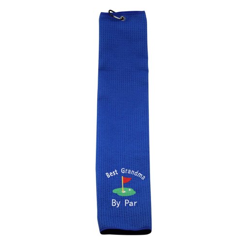 JXGZSO Grandma Golf Towel Embroidered Gift Best Grandma by Par Golf Towel Golf Father Gift Grandma Golf Towel (Best Grandma by Par Golf Towel)
