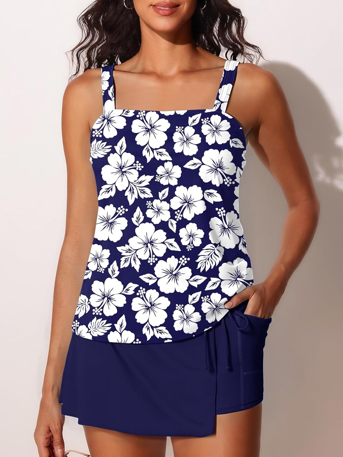 Summer Mae Tankini Swimsuit - Tummy Control Two-Piece Swimdress in Stylish Print | 2026 Collection