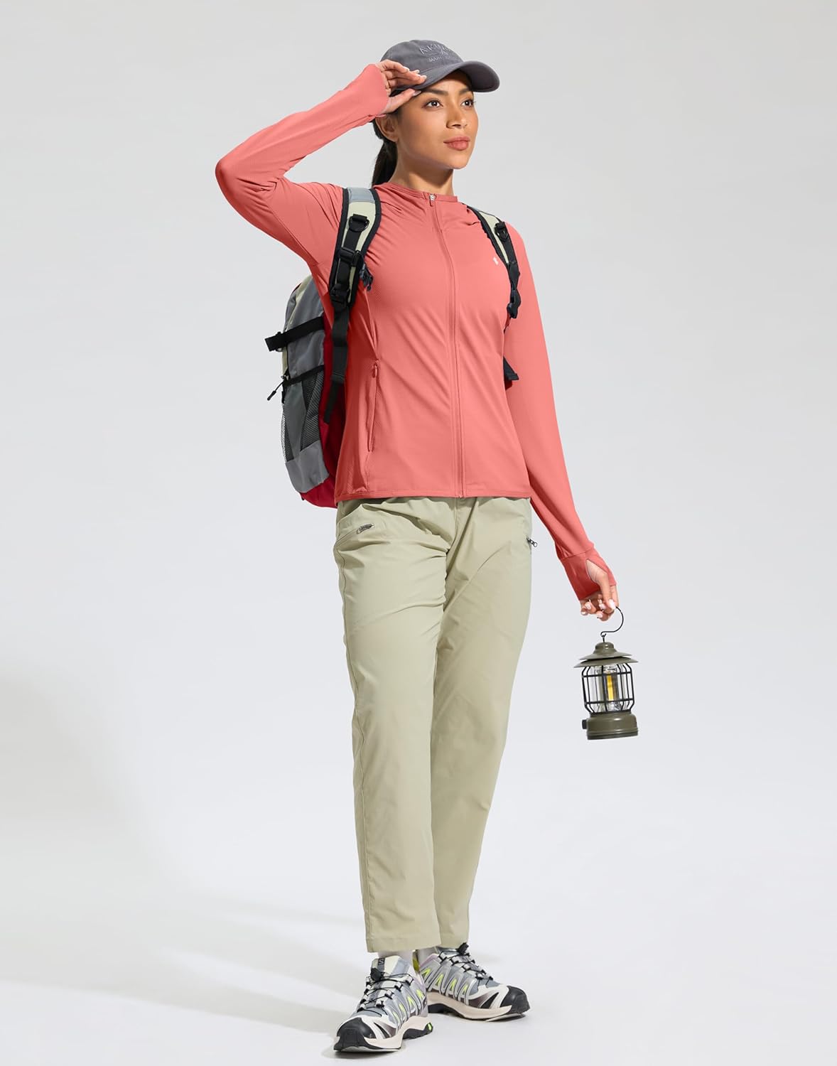 Soothfeel Women's Sun Protection Hoodie Jacket - Lightweight UPF 50+ Long Sleeve for Outdoor Hiking