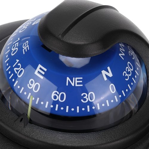 Entatial Flush Mount Compass, Reliable Marine Compass ABS for Travel for Vehicles for Boating for Marine