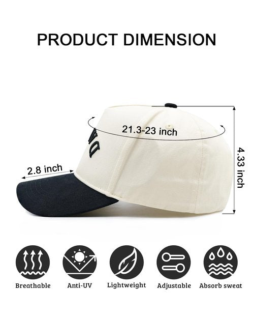 Waldeal Two Tone Vintage Daddy Trucker Hats for Men, Adjustable Snapback Dad Baseball Cap, Fathers Day Birthday Gifts from Daughter Black
