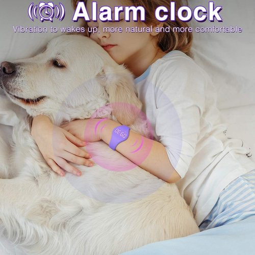 Kids Fitness Tracker Watch by [Brand Name] - Waterproof Digital Pedometer for Ages 5-15 | Purple