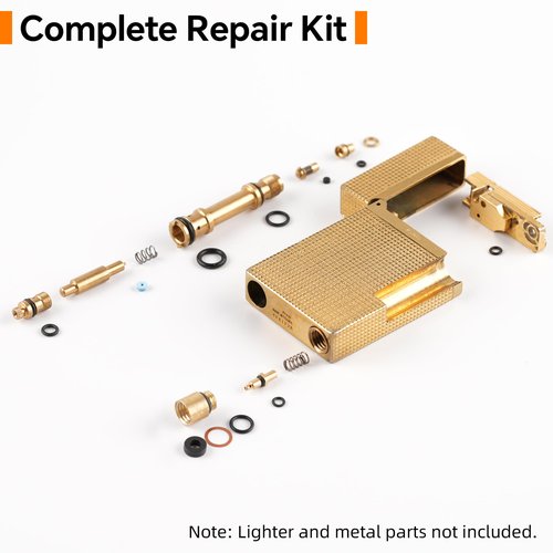 JINMUNIC 3 Pack Lighter Seal Kit for S.T.Dupont L2 - Includes O-Rings, Refill Valve Gaskets, Rubber Stoppers, and Filter Cotton for Lighter Repair