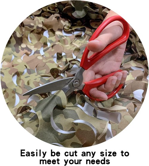 GRVCN Camo Netting - Camouflage Mesh for Hunting Blinds | Bulk Roll Sunshade for Military Theme Decor