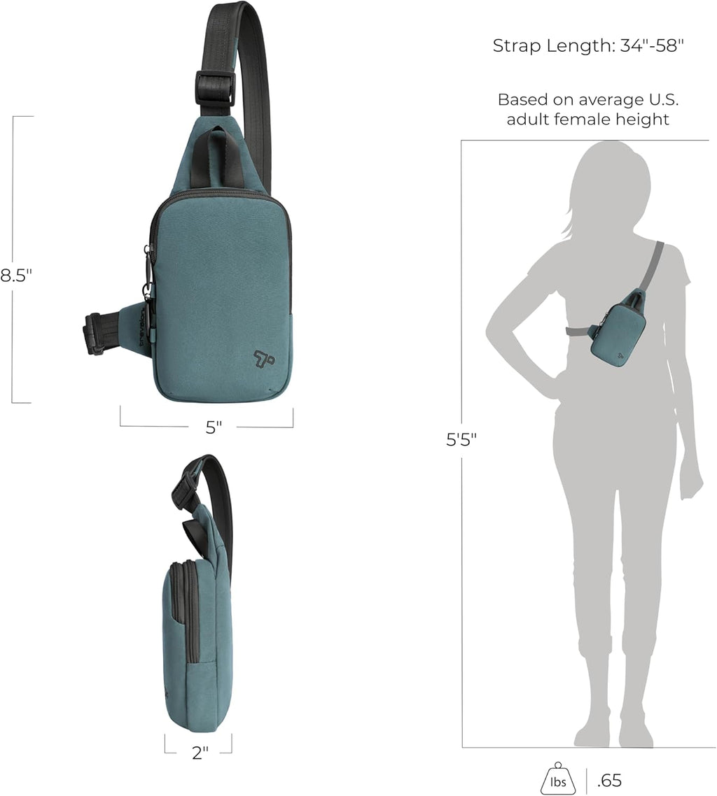 Travelon Anti-Theft Sling Bag - Compact Design for Secure Travel | Versatile and Stylish