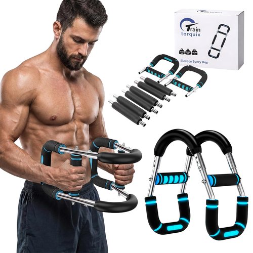 Twister Arm Trainer with 6 Adjustable Steel Springs (30 - 160Lbs) | Chest Workout Equipment, Arm Trainer for Men Women | Upper Body Chest and Arm Trainer for Home Gym, Biceps & Chest Expander