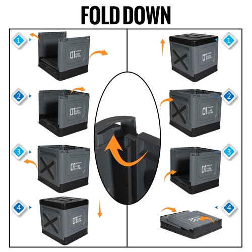 SJUX Portable Toilet for Adults, Collapsible Travel Toilet for Camping, Car, Boat & Emergency Use – Lightweight Folding Potty with Lid & Bag, Compact for Outdoor & RV