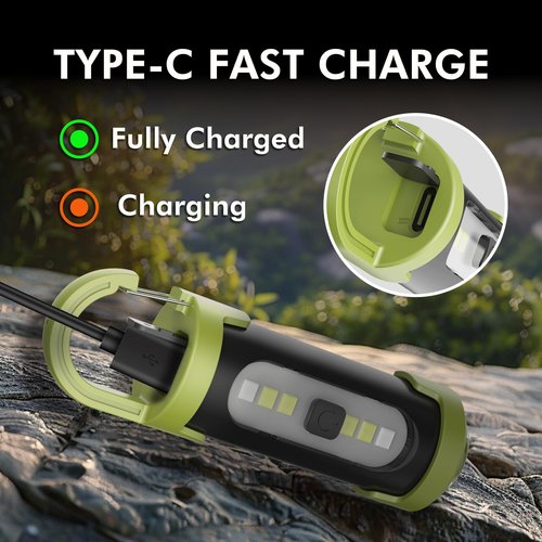 BULLIX 5 Packs Portable Rechargeable Bright Keychain Flashlight Phone Charger, High Lumen Mini EDC Flashlights with 4 Light Modes, Mini LED Keychain Flashlight USB Torch Be Used for Camping and Hiking