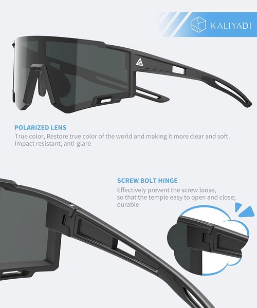 KALIYADI Polarized Kids Sunglasses - UV400 Protection for Boys & Girls | Ideal for Ages 6-14