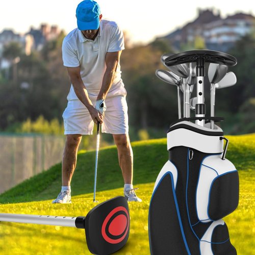 GearRoot Portable Golf Travel Bag Support Pole, Umbrella Anti-Impact Support Cover Protector and Aluminum Alloy Rod, Golf Club Travel Bag Support System Protect Club from Impact, Dark Red