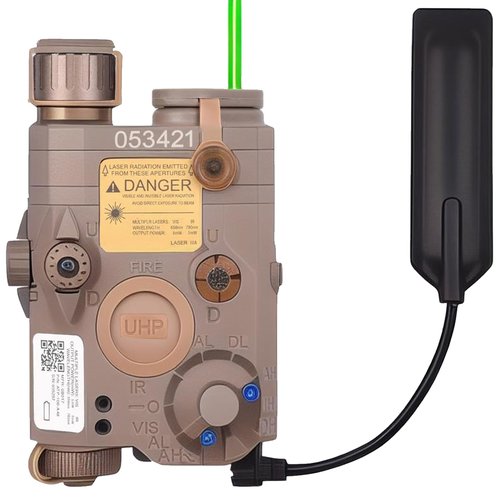 CTOPTIC Airsoft PEQ 15 PEQ Box IR Laser Green Laser Sight White LED Flashlight for AEG GBB CQB Black