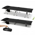 Camping Cot for Adults, Height Adjustable Sleeping Cot, Supports 300 lbs, Lightweight Compact Foldable for Backpacking, Hiking, Travel, Beach, Truck & Office Nap | Flyernature