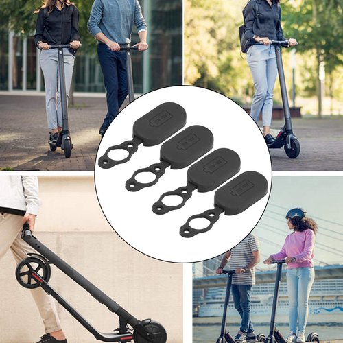 Electric Scooter Charger Port Cover, Electric Scooter Charging Port Cover Battery Charging Socket Electric Cover Charging Port Dust Plug Silicone Cover Electric