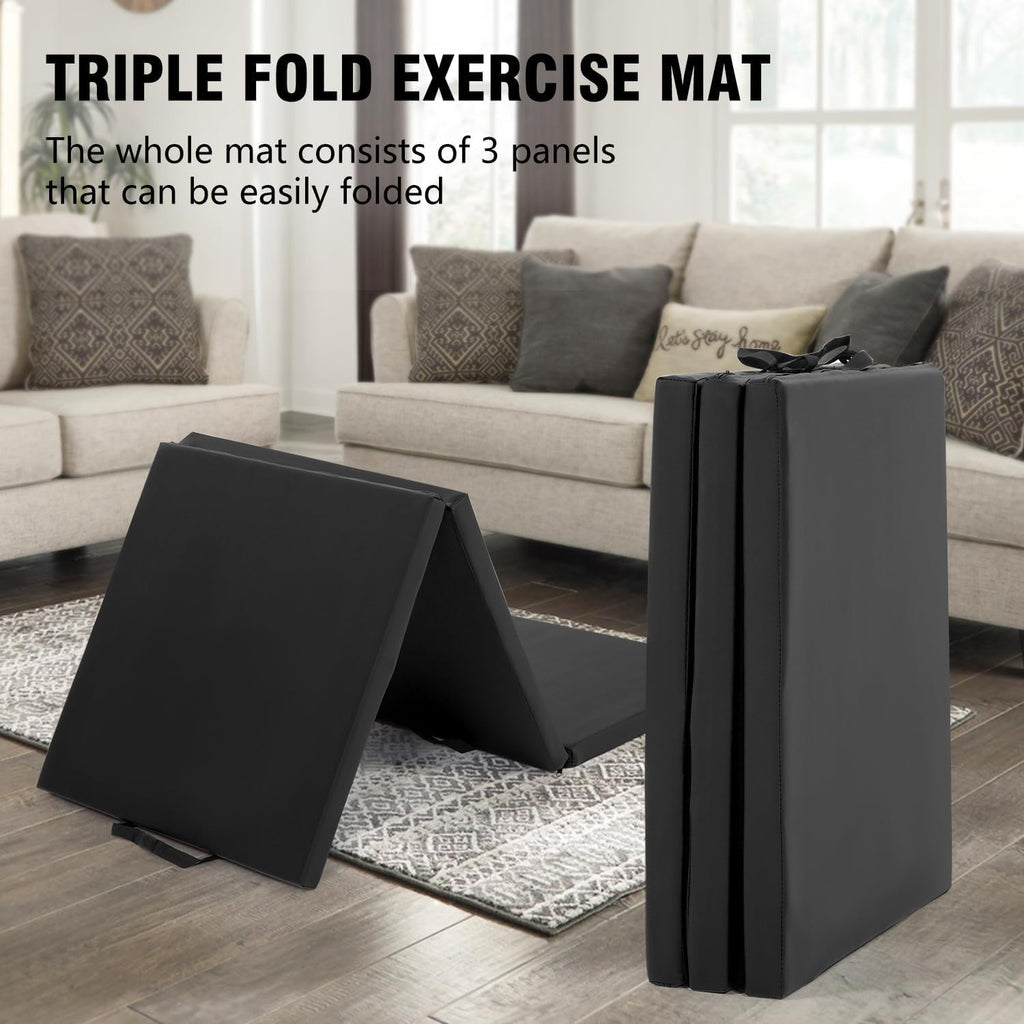 Skiennix Yoga Mat - Thick 2-Inch Workout Flooring for Home Gym | Foldable Foam for Kids & Adults