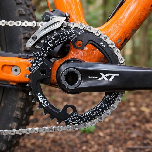 Keenso 1 Pcs Chainring, 96BCD Narrow Wide Round Chainring Repair Chain Ring for Mountain (34T)
