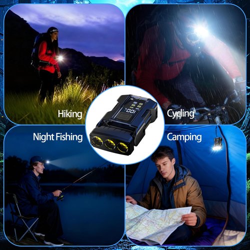 MAKDAK EDC Keychain Flashlight Rechargeable - Super Bright Mini Clip on Keychain Light with COB Side Light,Tail Magnet,Rotatable Head,Digital Battery Display for Outdoor,Camping,Emergency(2Pack)