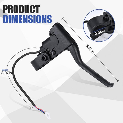 Yungeln Brake Lever Scooter Brake Handle Replacement Compatible with GOTRAX GXL V2 Electric Scooter,Handlebar Lever Parts Brake Accessories