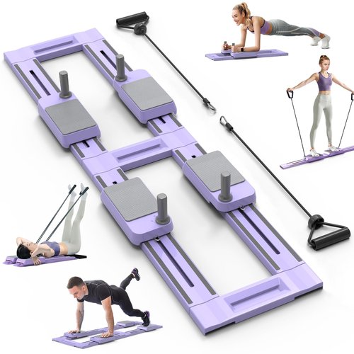 Pilates Equipment,Pilates Board,Multifunctional Abdominal Plate, Detachable Ab Trainer Machine with Anti-Slip and Quiet Design, Portable for Core Workouts, Home Fitness Equipment