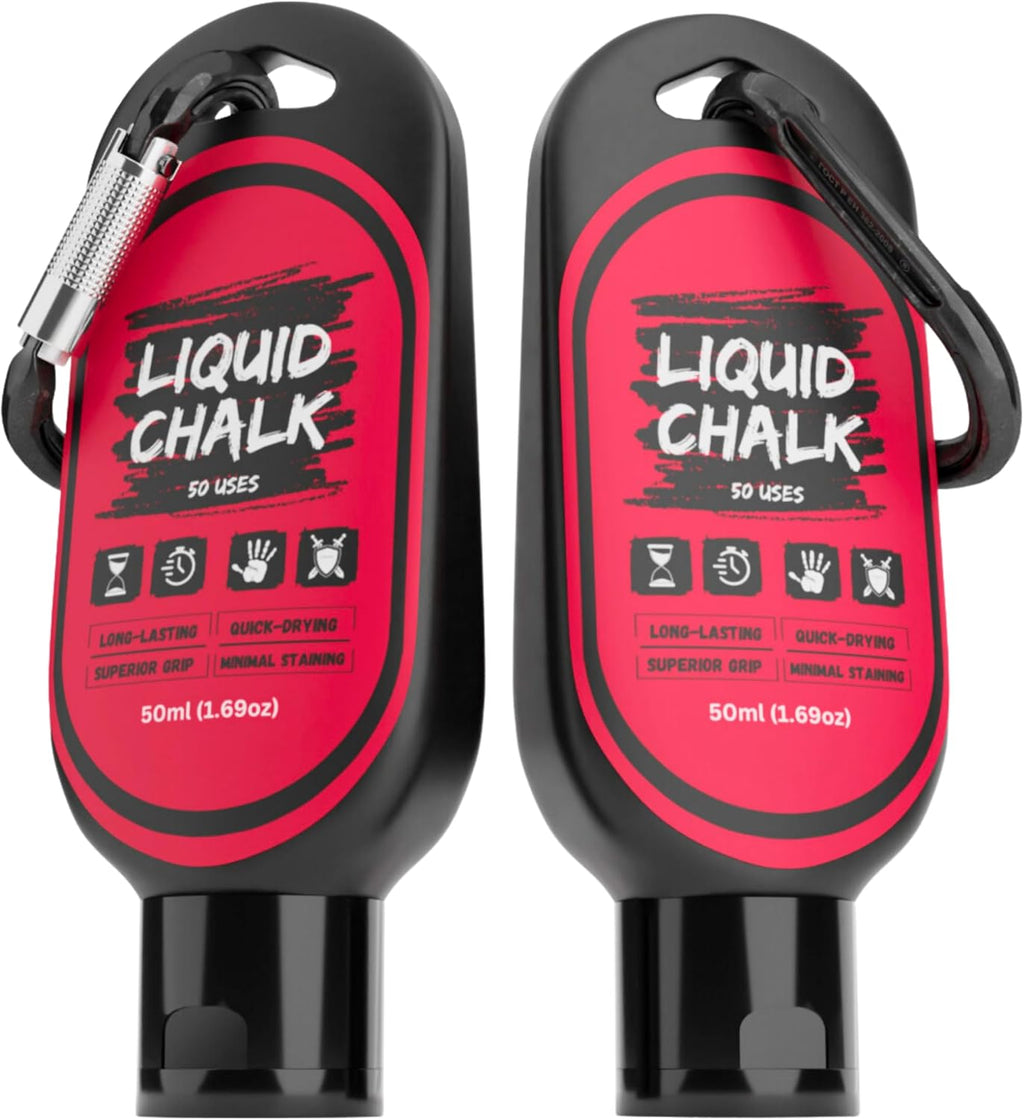 PowerGrip Liquid Chalk - Sweat-Proof Grip Enhancer for Weightlifting, Rock Climbing & Gymnastics