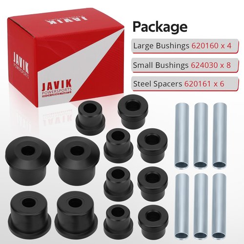 JAVIK Rear Spring Bushing Kit for Golf Cart EZGO RXV 2008-up Electric and Gas 620160 624030 620161