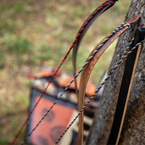 Deerseeker Flemish D97 Bow String - Handmade 16-Strand Fast Flight Replacement for 54-70in Longbow & Recurve