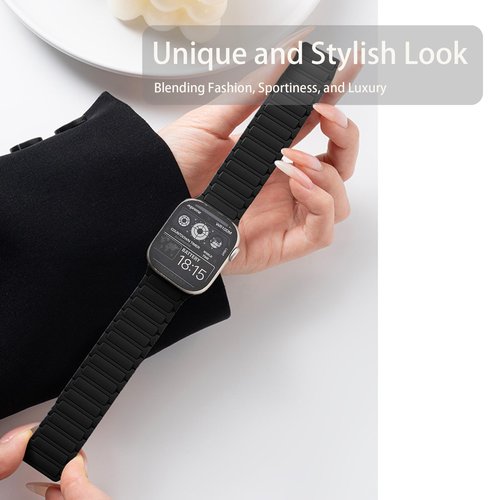 Lamshaw Compatible with Garmin Approach S44 Band, 20mm Quick Release Silicone Sport Strap Replacement Watchband Compatible for Garmin Approach S50, S44, S42, S40 Smartwatch (Black, 20mm size band)