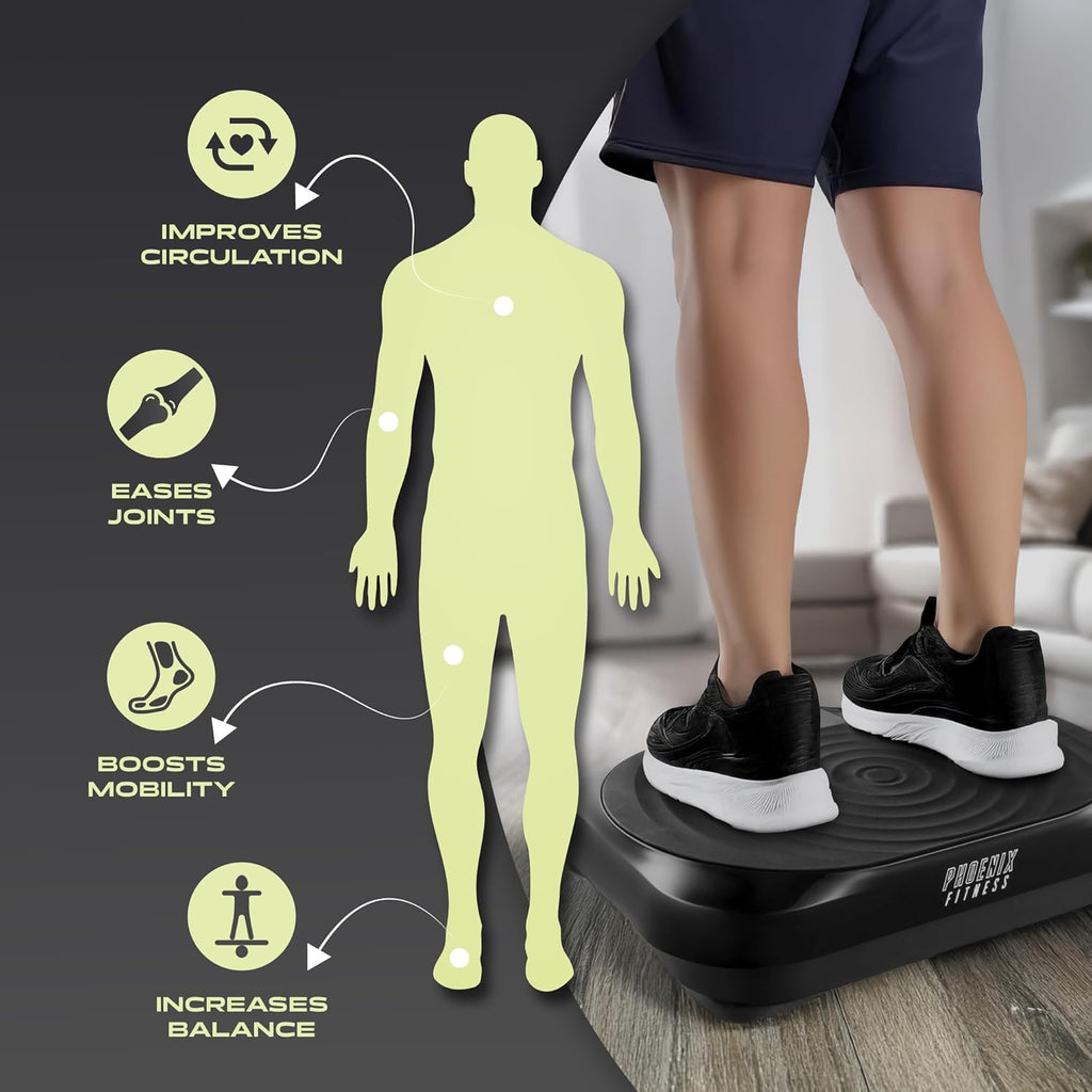 Skiennix Vibration Platform Machine - Lymphatic Drainage & Weight Loss | Full Body Workout, 450Lbs Capacity
