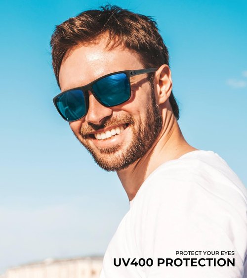 KALIYADI Polarized Men's Sunglasses - Classic UV400 Protection for Driving, Fishing & Golf