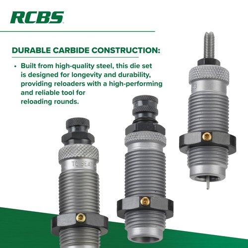 RCBS 18212 Series B 3-Die Carbide Roll Crimp Set, 38/357