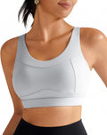 RUNNING GIRL High Impact Sports Bra - Racerback Design for Ultimate Support | Longline Crop Top