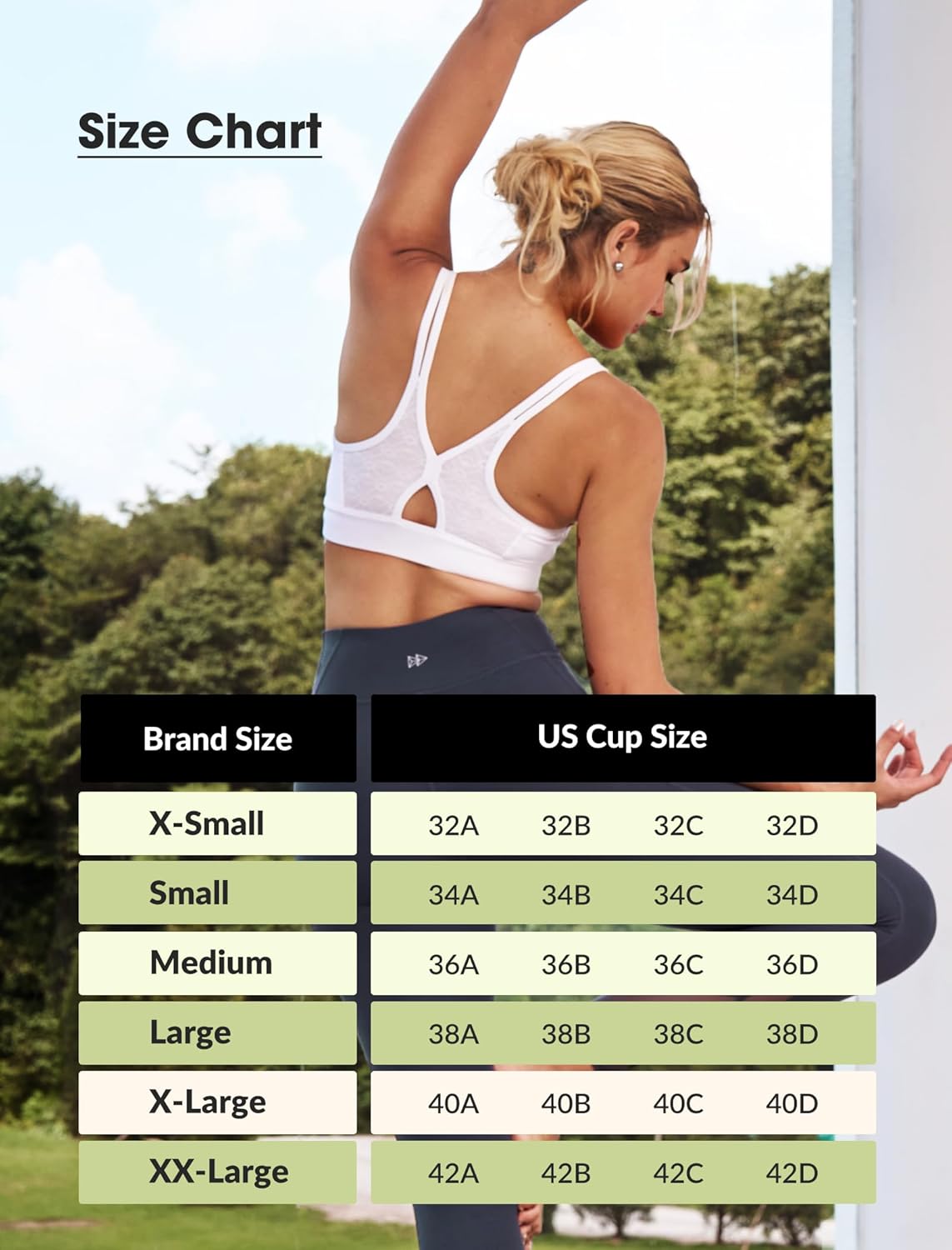 Yvette Yoga Bras - Light Support Spaghetti Strap Design for Yoga, Pilates & Daily Wear
