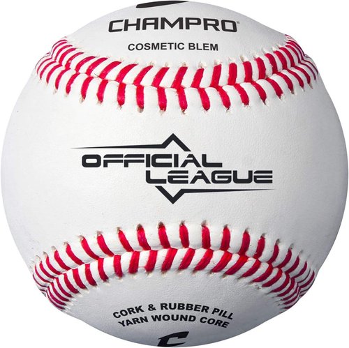 Champro Official League Baseball - Durable Leather Construction | Perfect for All Ages