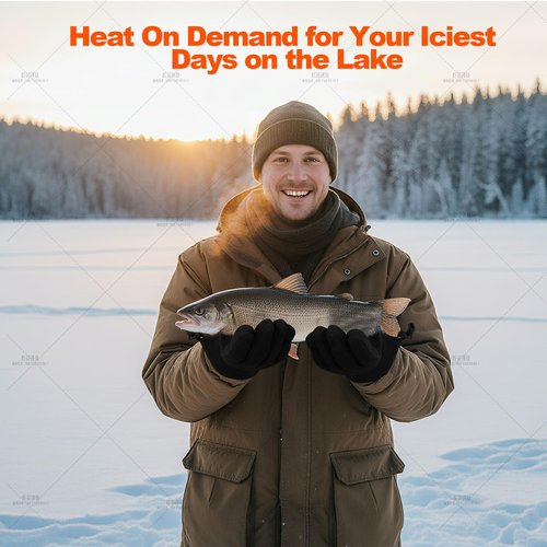 Heated Gloves Liners for Men & Women, Thin Electric Battery Powered Gloves Good for Winter Sports Running Hiking Camping & Daily Commutes, Raynaud’s Relief
