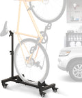 Sttoraboks Vertical Bike Stand, Freestanding Bike Rack Garage Storage Upright Bicycle Floor Stand Indoor Bike Holder with Adjustable Height for Garage & Apartment - for Wheels Sizes up to 29”
