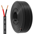 16 Gauge Wire - 2 Conductor Electrical Wire for Automotive & LED Strips | 30FT Copper-Clad Aluminum
