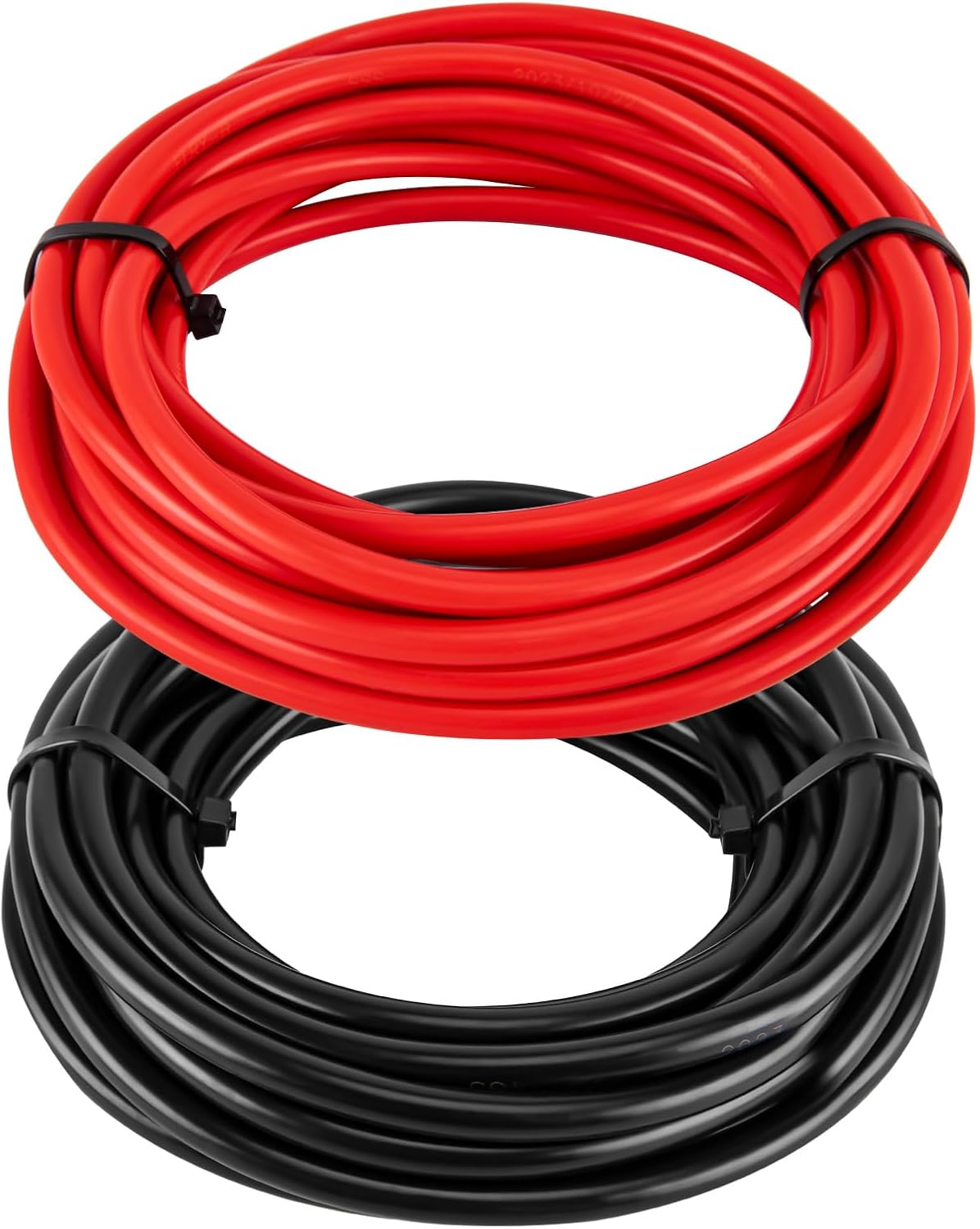 6 Gauge Battery Cable - 20 FT Black & Red Copper Wire with Connectors & Heat Shrink Tube