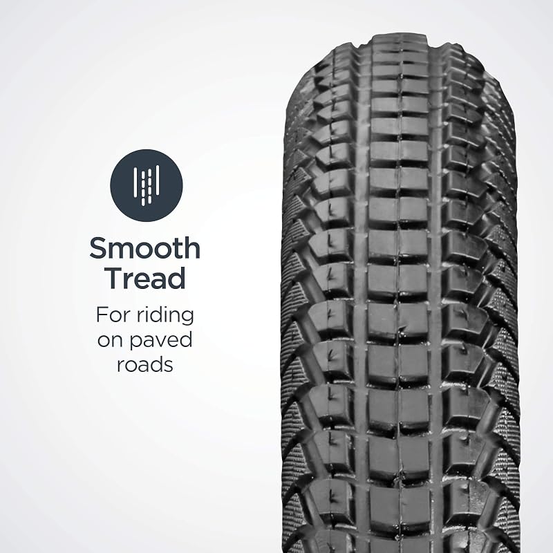 Schwinn 26 x 1.95 Hybrid/Kevlar Mountain Tire - Black, 26" x 1.95", Steel Bead