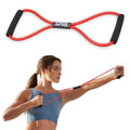 SPRI Ultra Toner Resistance Band Figure 8 Exercise Cord, Red, Medium