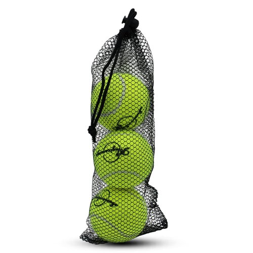 Magicorange Tennis Balls, 3 Pack Advanced Training Tennis Balls Practice Balls, Pet Dog Playing Balls, Come with Mesh Bag for Easy Transport, Good for Beginner Training Ball (Yellow)