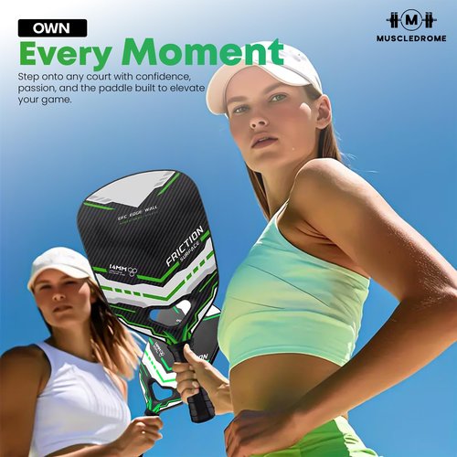 Carbon Fiber Pickleball Paddle, Professional Pickleball Racket, Lightweight Design for Enhanced Control, Reduced Vibration & Powerful Spin Shots