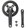 WEEROCK Mountain Bike Crankset Steel 1 Piece 38T Charing Single Alumininum Alloy Cover Crank Set with 170mm Arm 104 BCD, Compatible with Single Speed Bicycle and 6/7/8/9/10/11 Speeds MTB Bike, Black