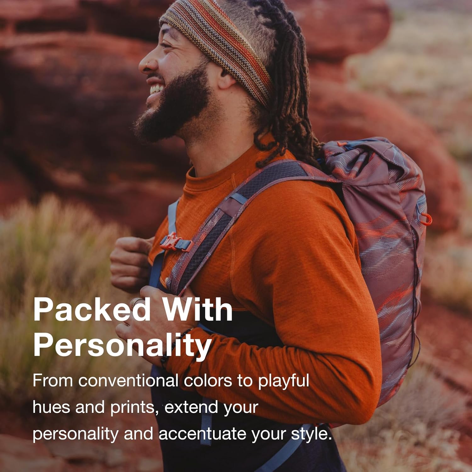 Osprey Daylite Cinch Backpack - Lightweight Travel Bag for Hiking & Festivals | Porcelain Orange